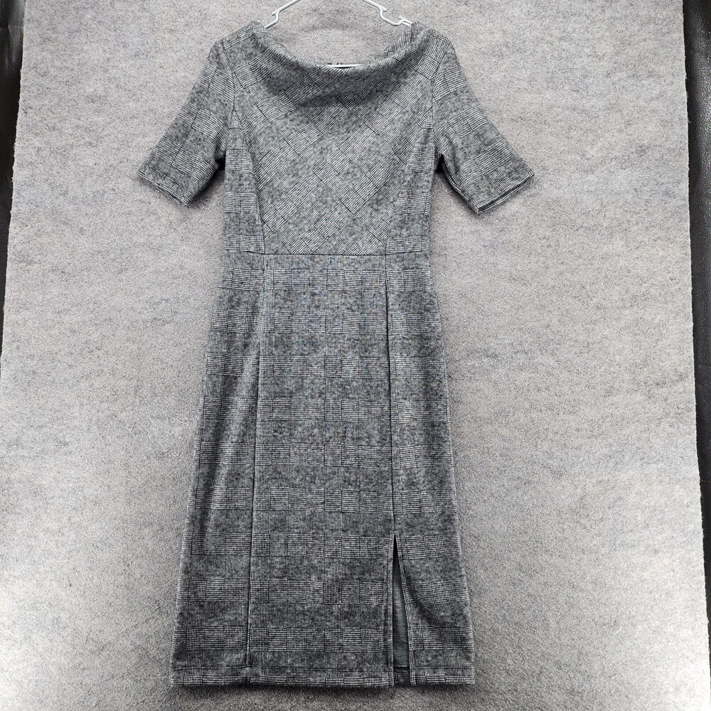 Banana Republic Dress Womens 4 Short Sleeve Gray